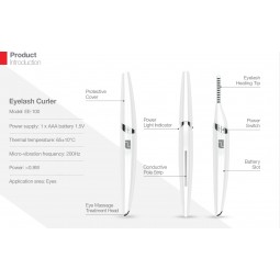 Eyelash Curler - with Negative Ion Massage