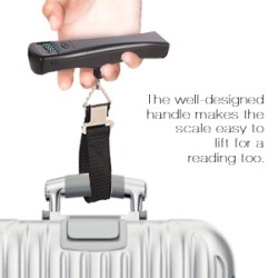 Lifetrons DIGITAL COLOR DISPLAY LUGGAGE SCALE Has tape measure feature FG-6020