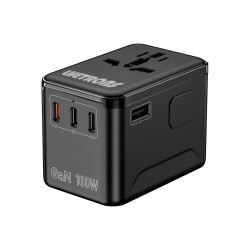 Lifetrons 100W GaN Universal Travel adapter |Fast Charge