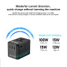 Lifetrons 100W GaN Universal Travel adapter |Fast Charge