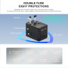 Lifetrons 100W GaN Universal Travel adapter |Fast Charge