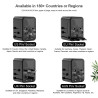 Lifetrons 45W GaN Universal Travel Adapter | Fast Charging
