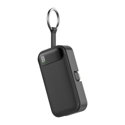 Lifetrons 5000mAh PD 22.5W Lipstick-Sized Power Bank with Built-in Cable | Ultra-Lightweight